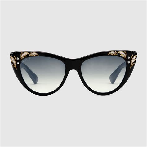 gucci mirrored cat eye sunglasses|luxury designer sunglasses cat eye.